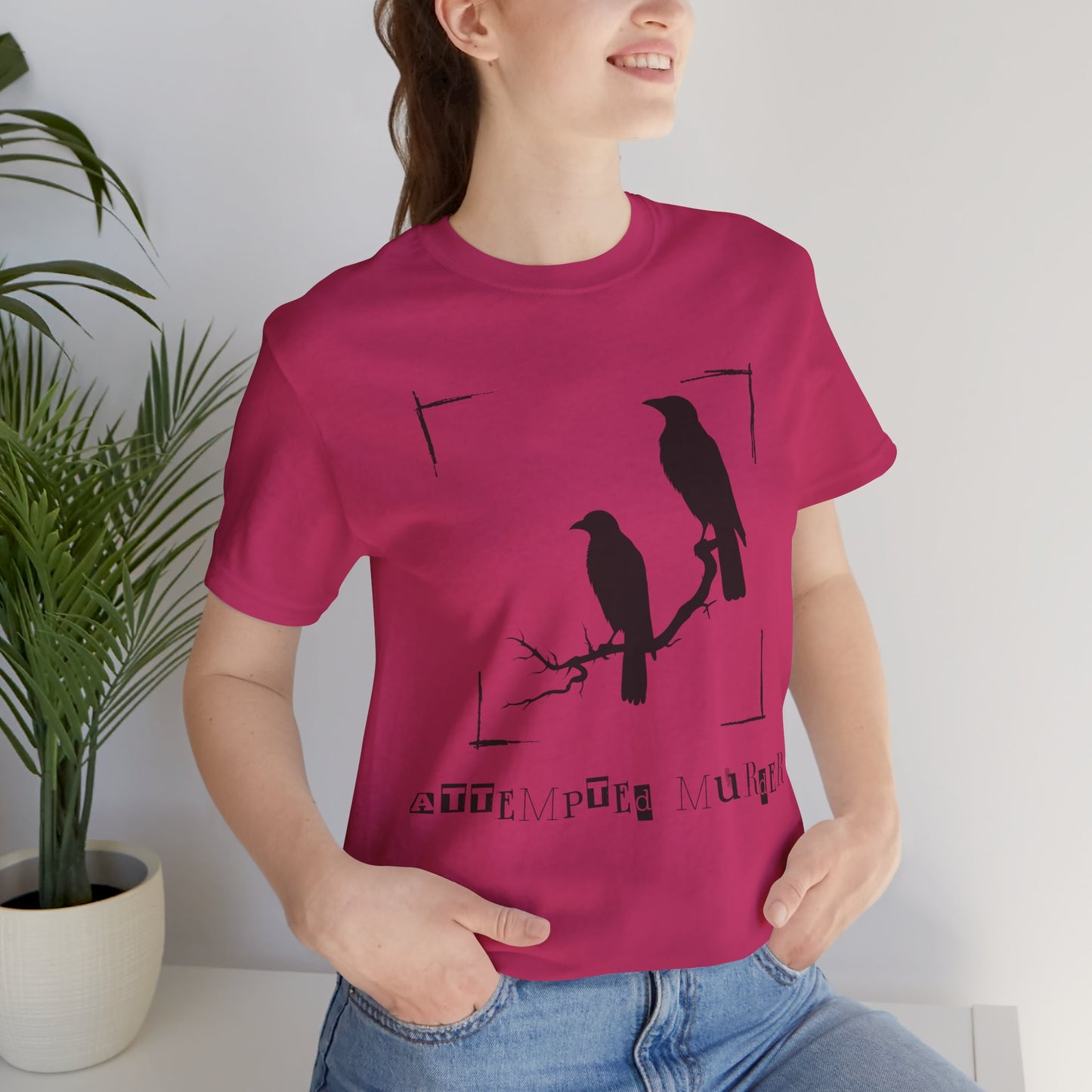 "Attempted Murder" Crow Short Sleeve Tee