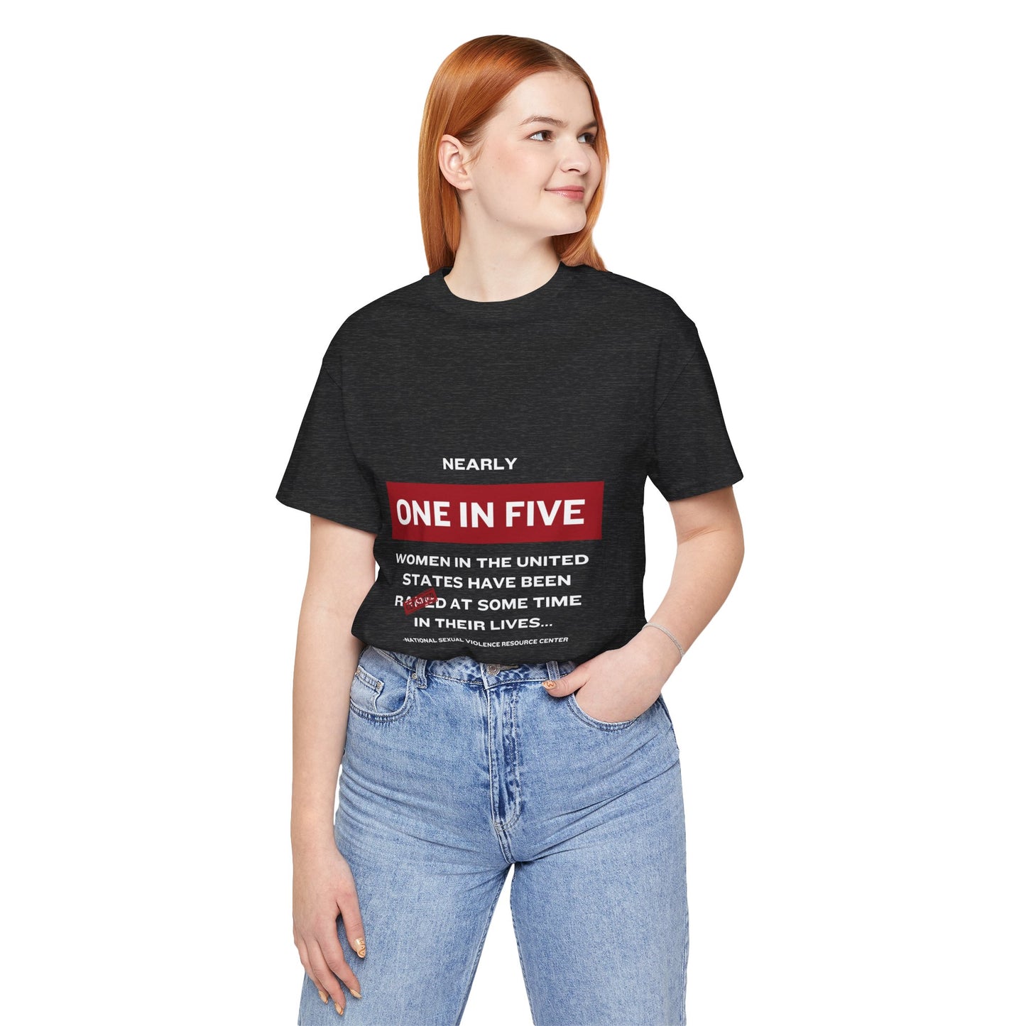 Women's Statistics Tee - White Writing