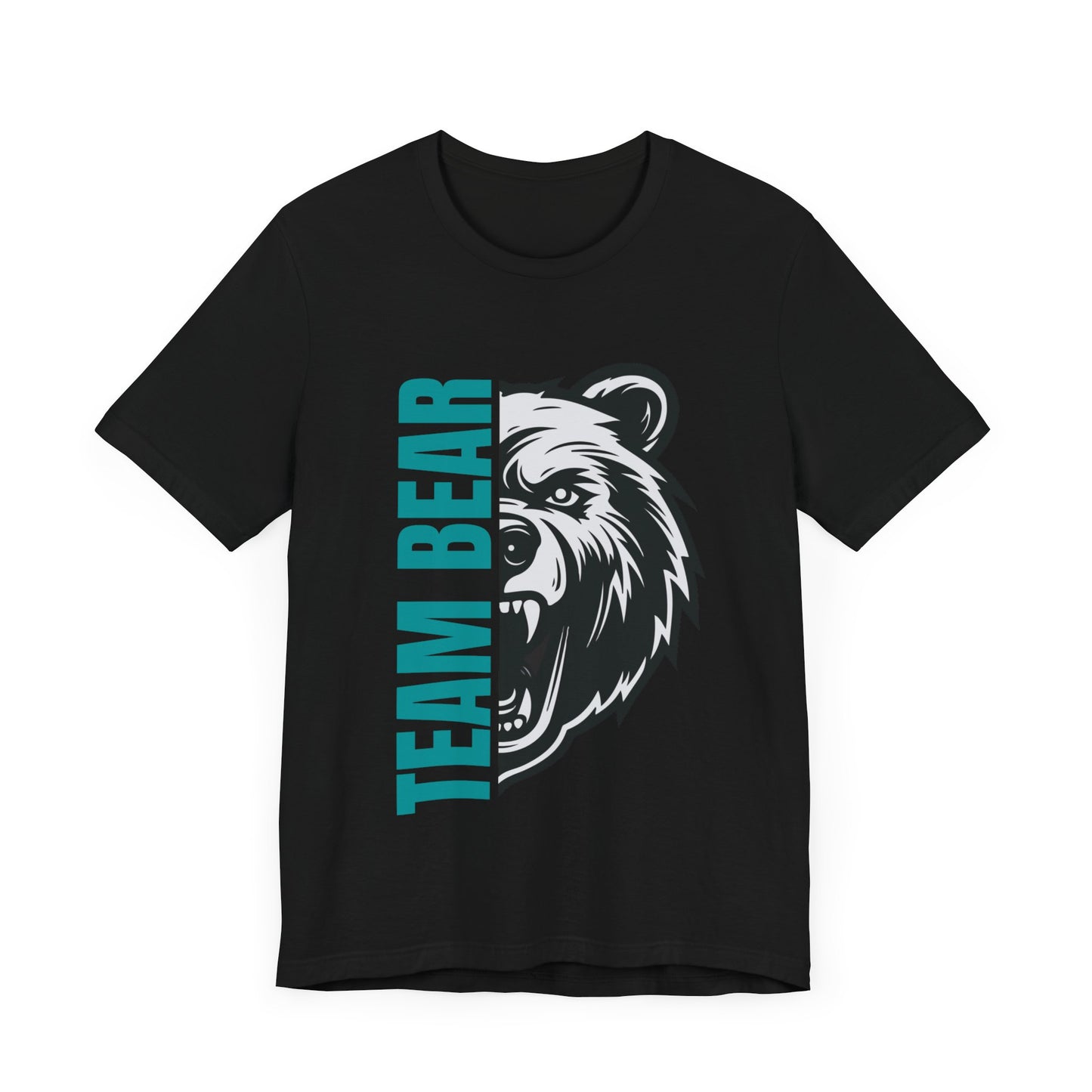Women's "Team Bear" Tee - Teal Lettering