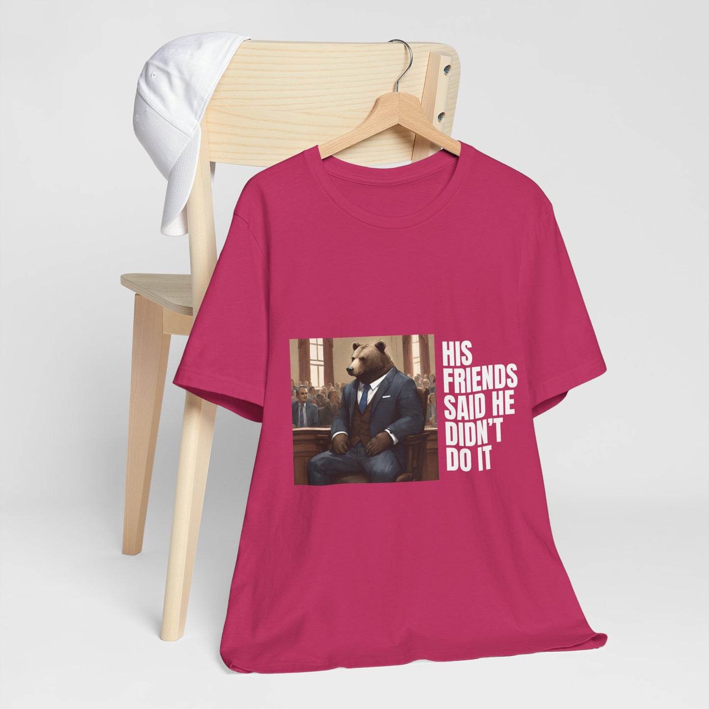 Women's Bear Trial Tee - White Graphic