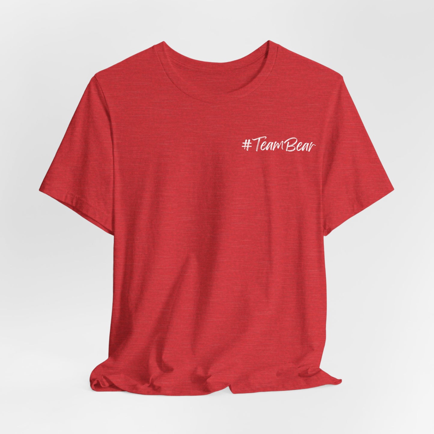 Women's Two-Sided Graphic "Team Bear" Tee - White Graphics