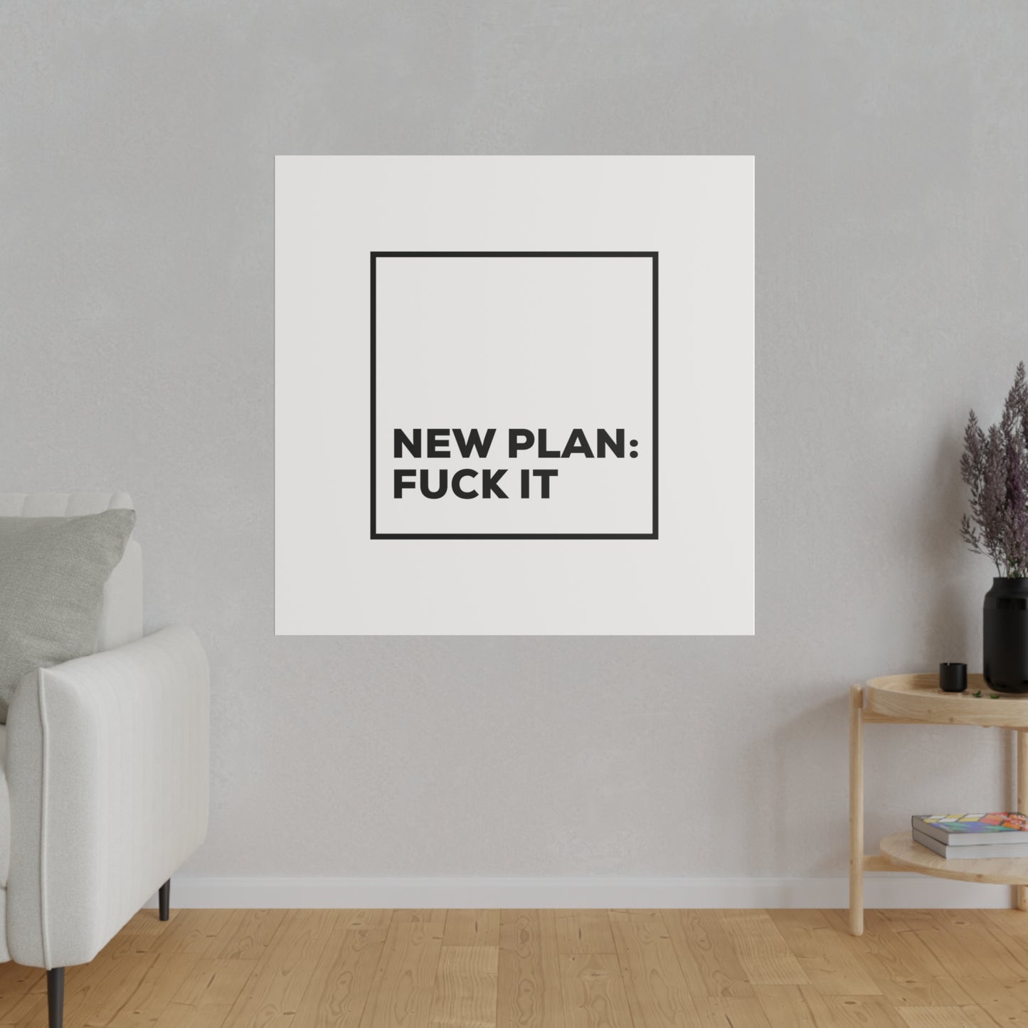 New Plan Matte Canvas, Stretched, 0.75"