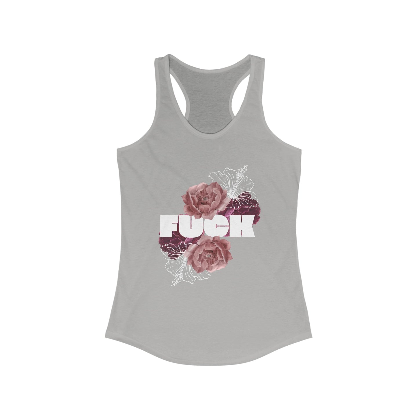 Women's Floral F*ck Racerback Tank