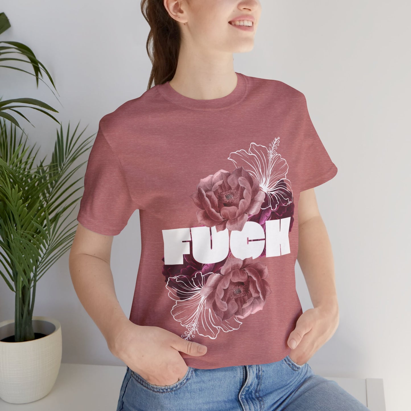 Women's Floral F*ck Short Sleeve Tee