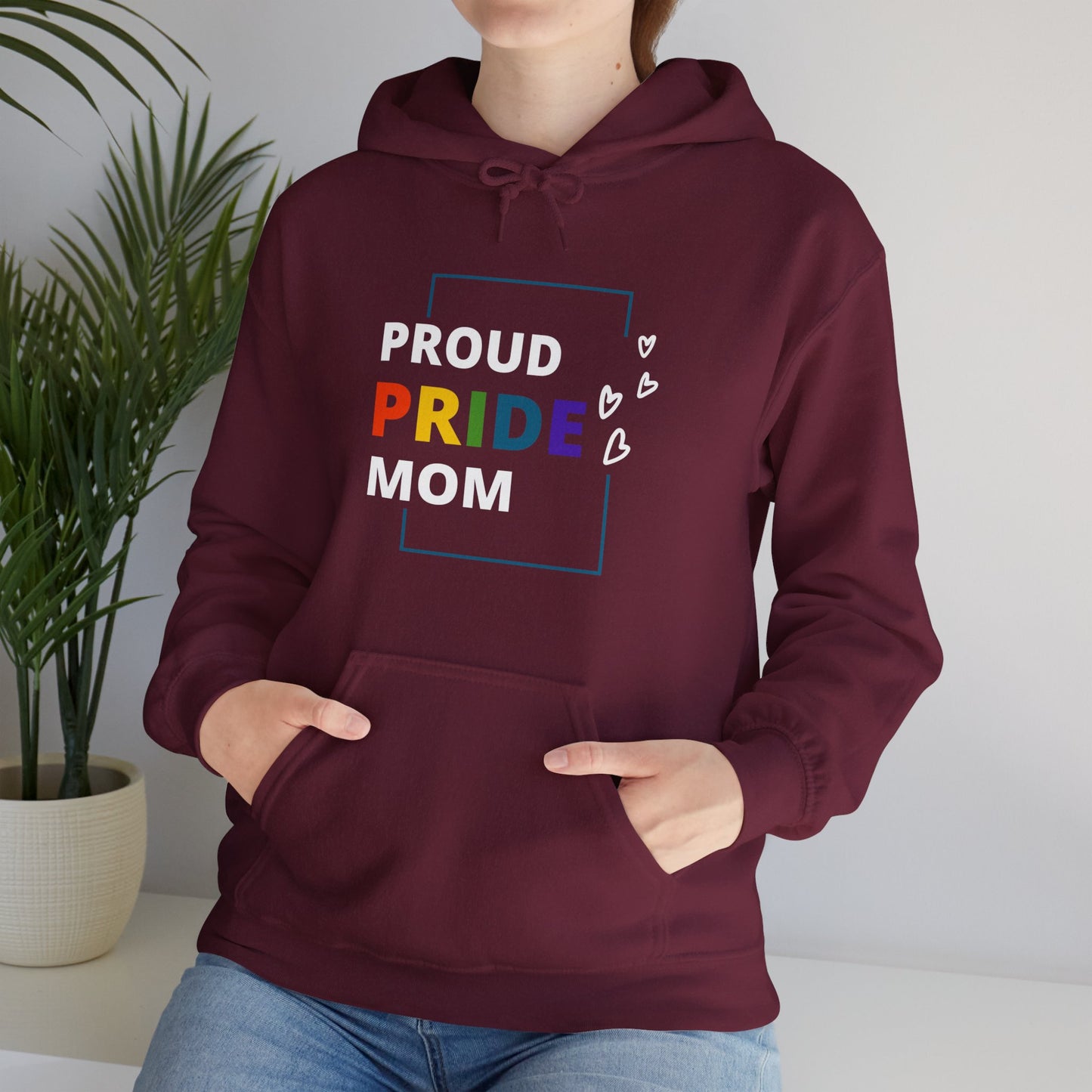 Proud Pride Mom Hooded Sweatshirt