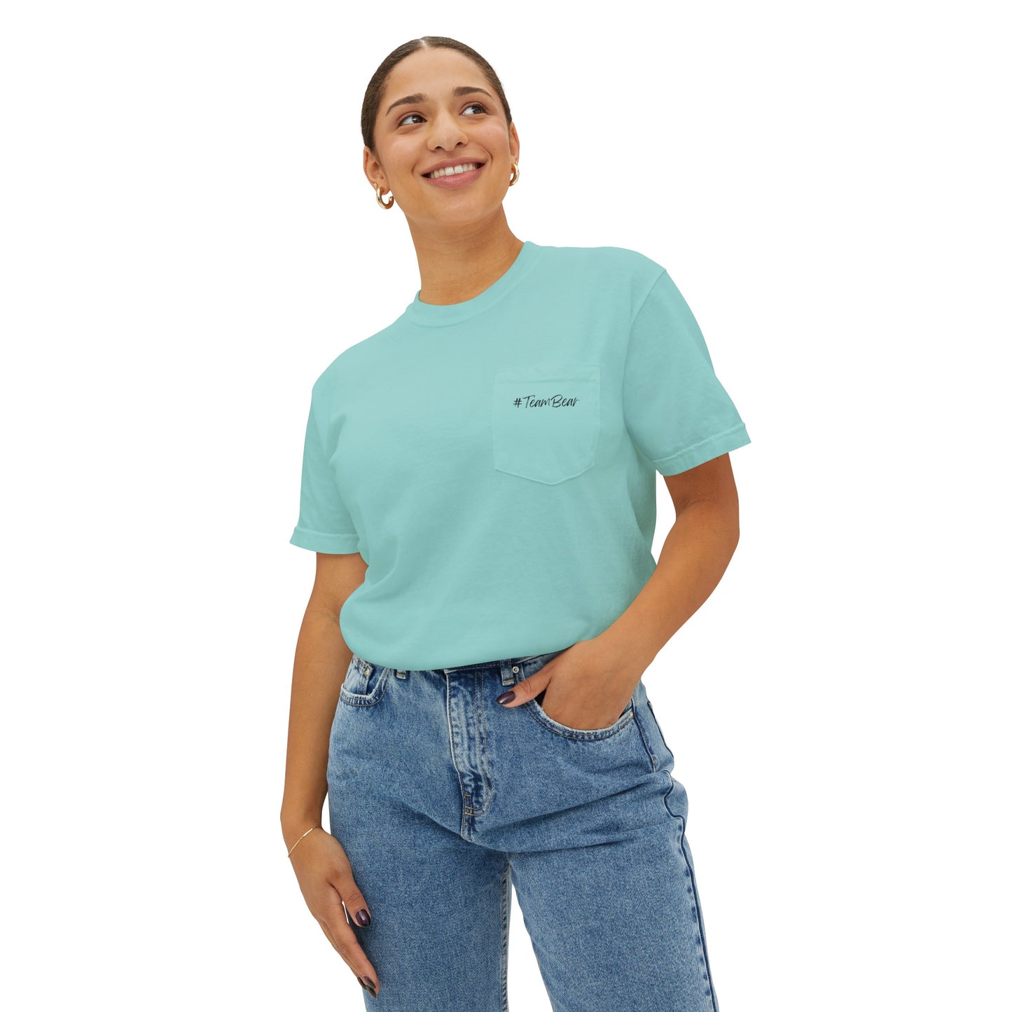 Women's Bear in Woods Pocket T-Shirt