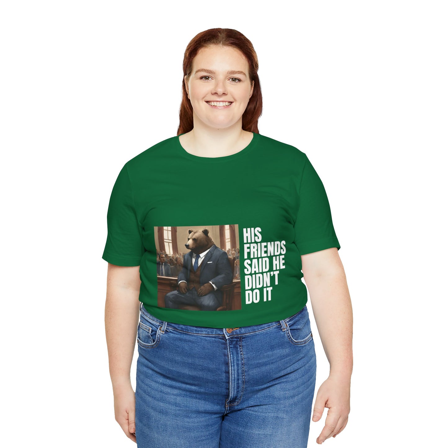 Women's Bear Trial Tee - White Graphic
