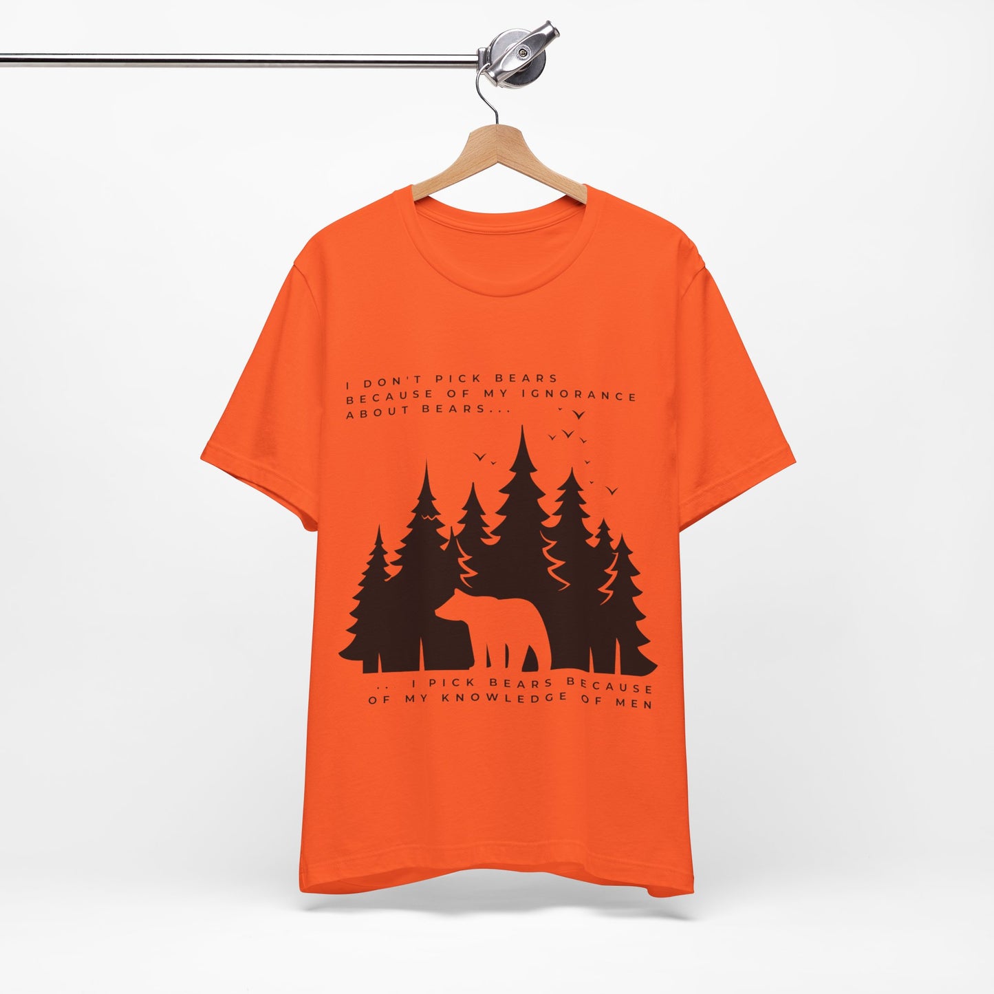 Women's Bear Quote Tee - Black Graphic
