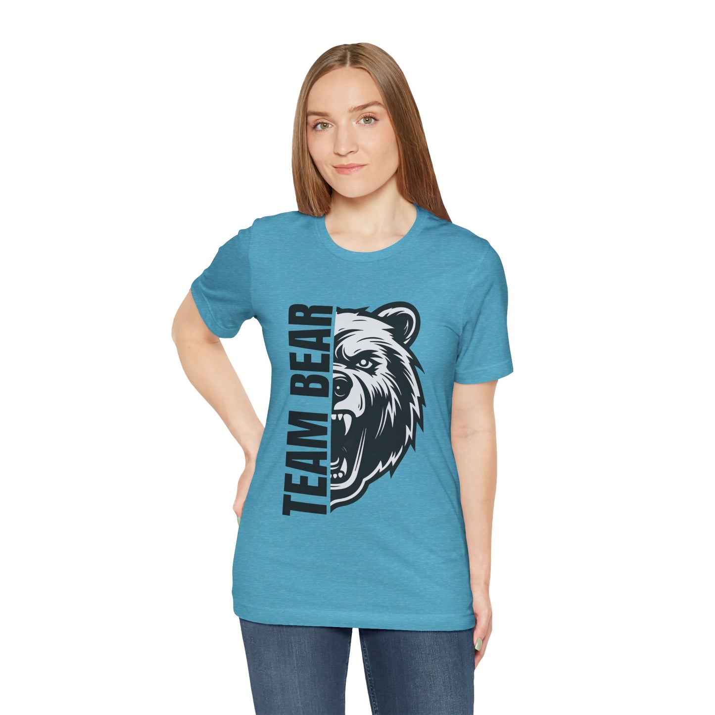 Women's "Team Bear" Tee - Black Lettering