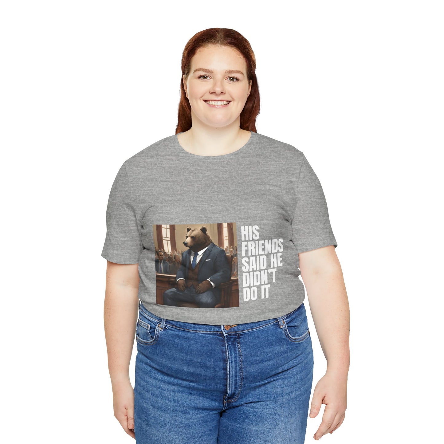 Women's Bear Trial Tee - White Graphic