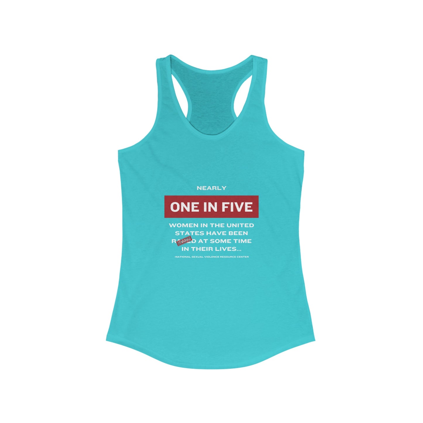 Women's Statistics Racerback Tank - White Writing