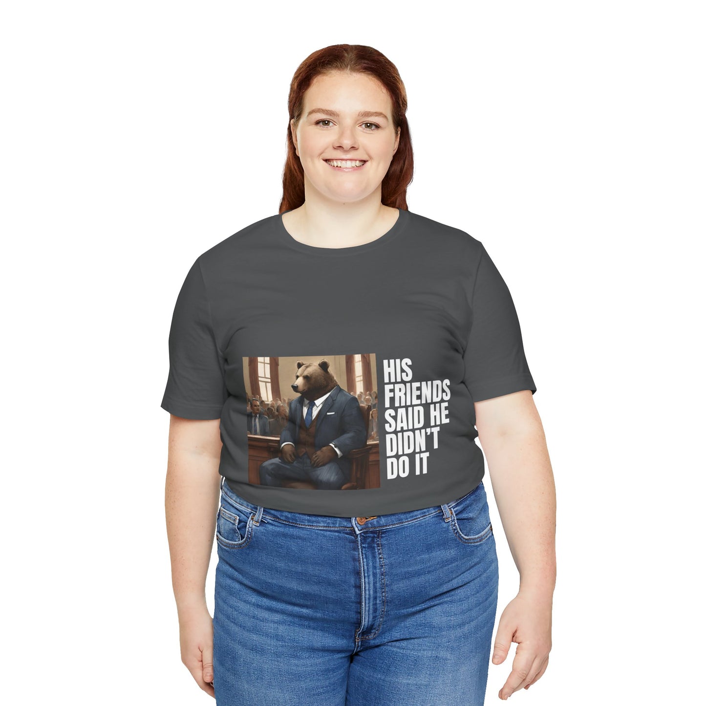 Women's Bear Trial Tee - White Graphic