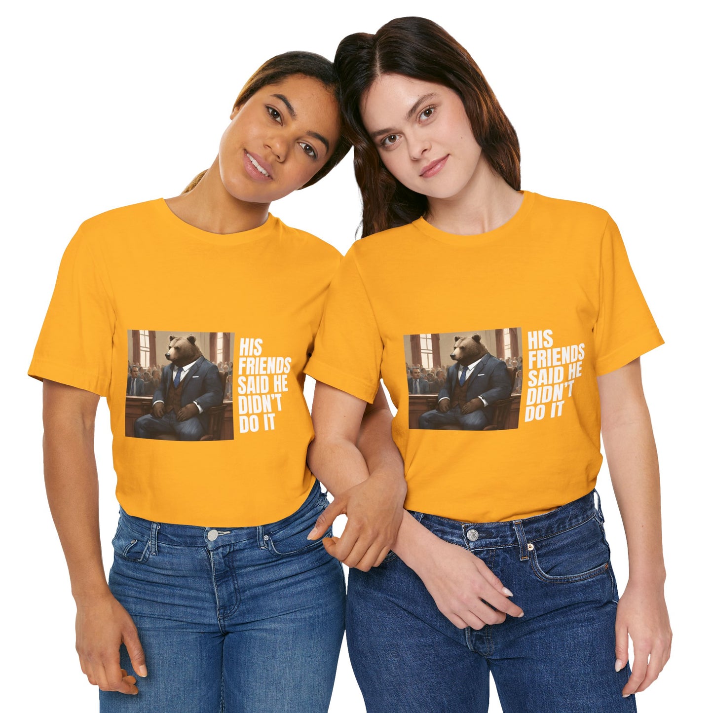 Women's Bear Trial Tee - White Graphic