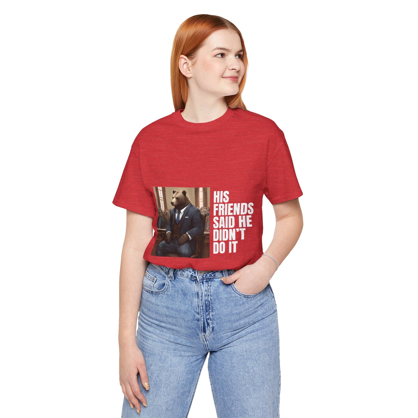 Women's Bear Trial Tee - White Graphic