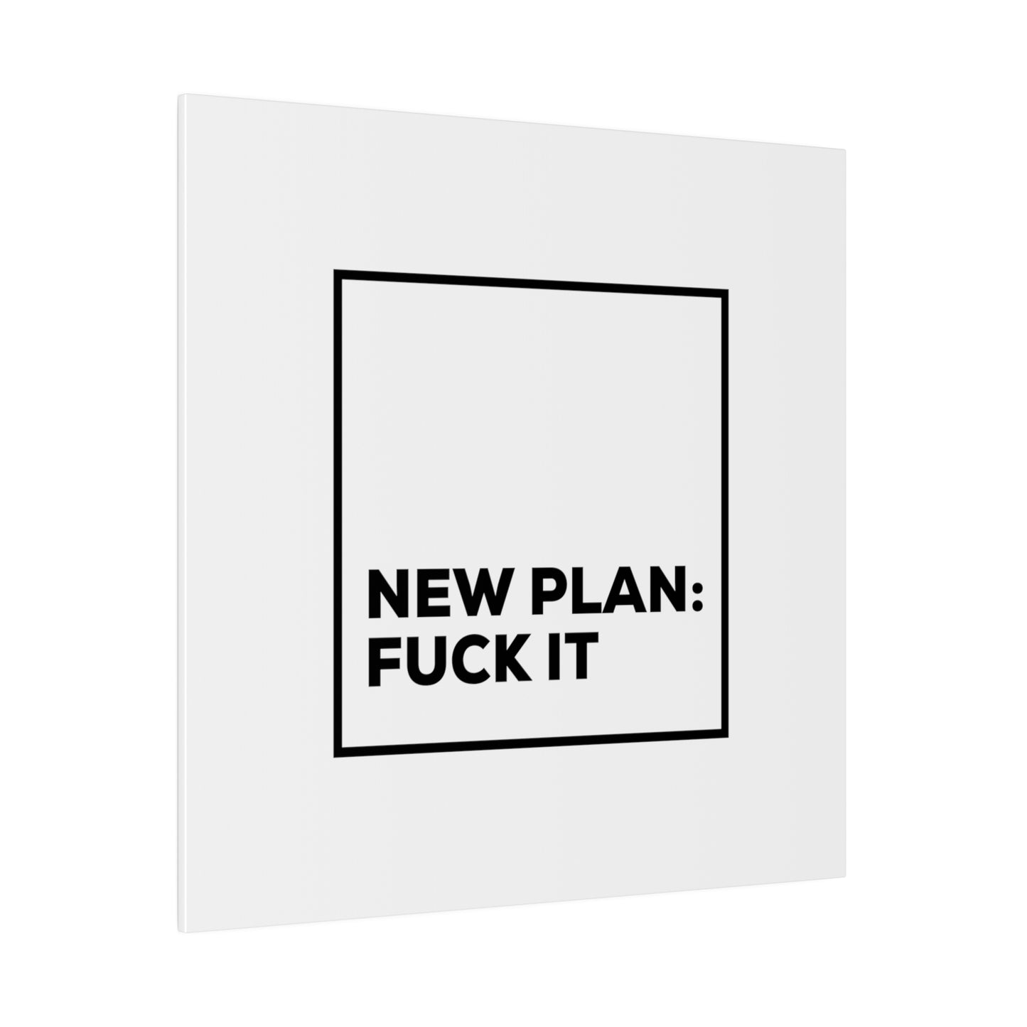 New Plan Matte Canvas, Stretched, 0.75"
