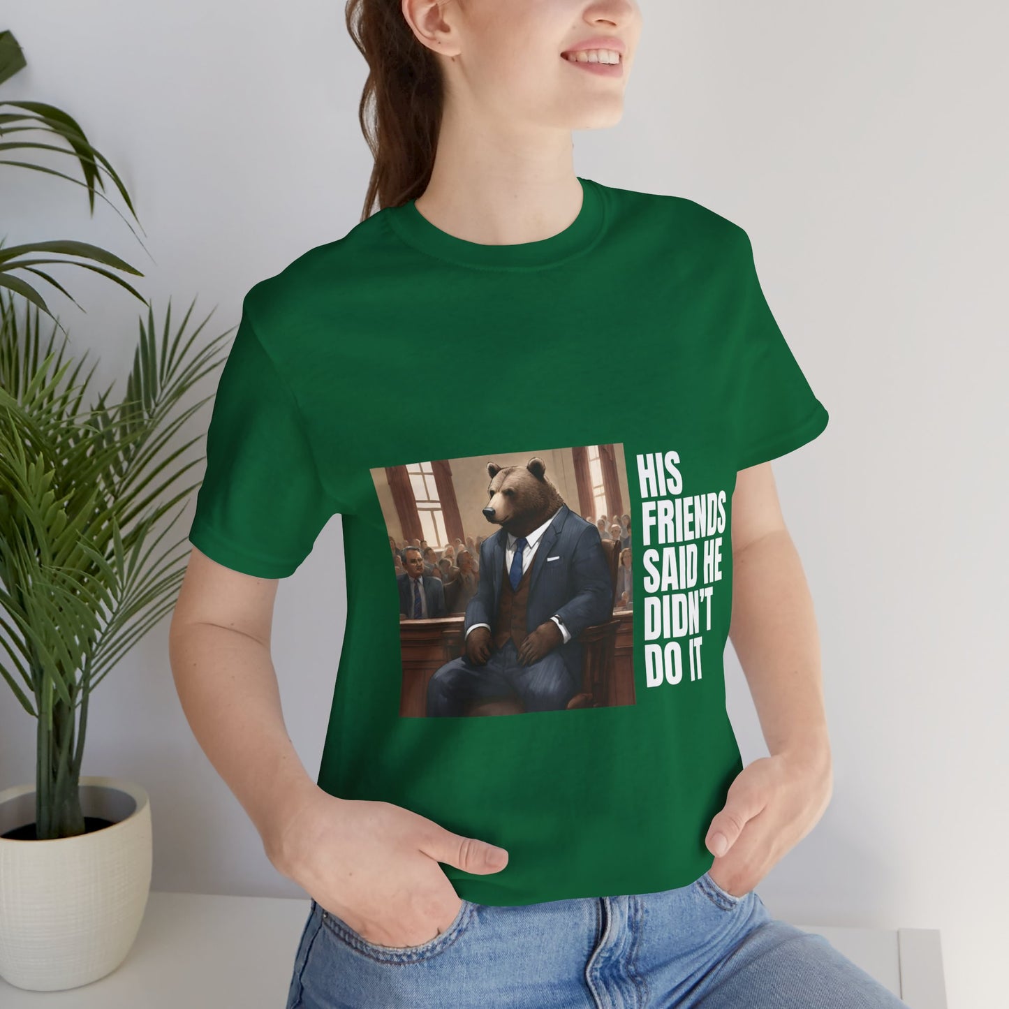 Women's Bear Trial Tee - White Graphic