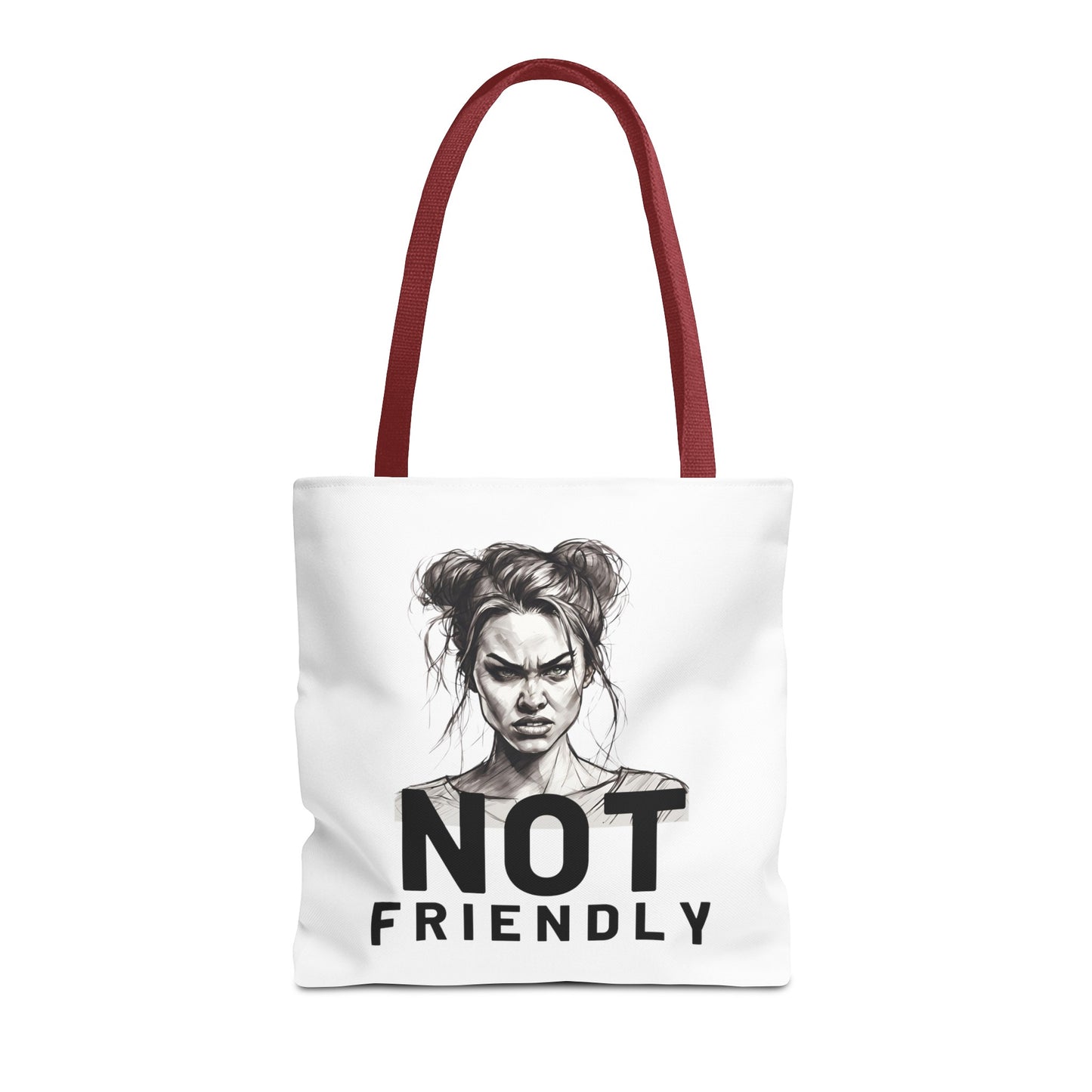 Not Friendly Tote Bag (AOP)