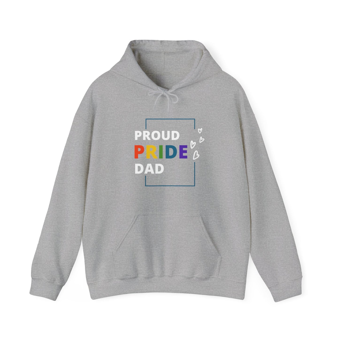 Proud Pride Dad Hooded Sweatshirt