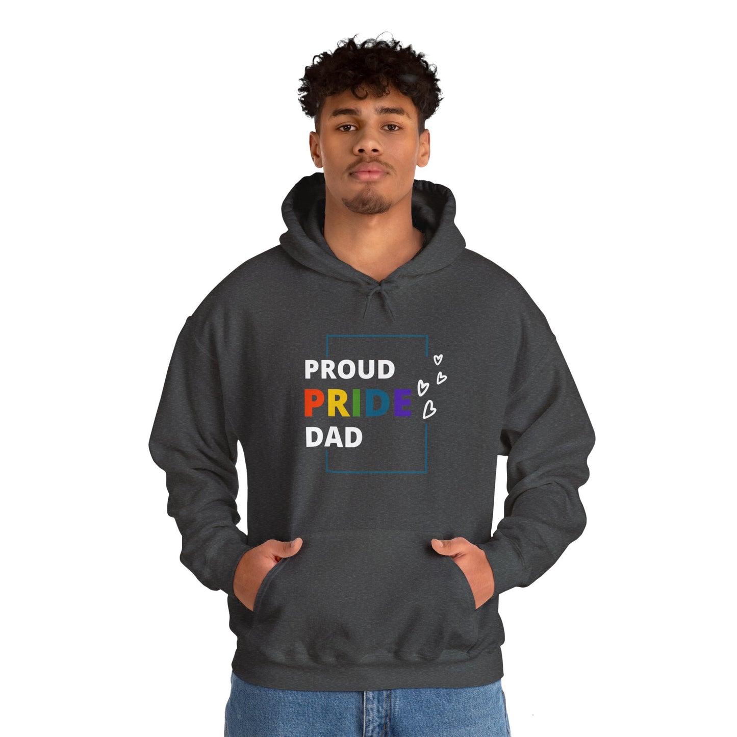Proud Pride Dad Hooded Sweatshirt