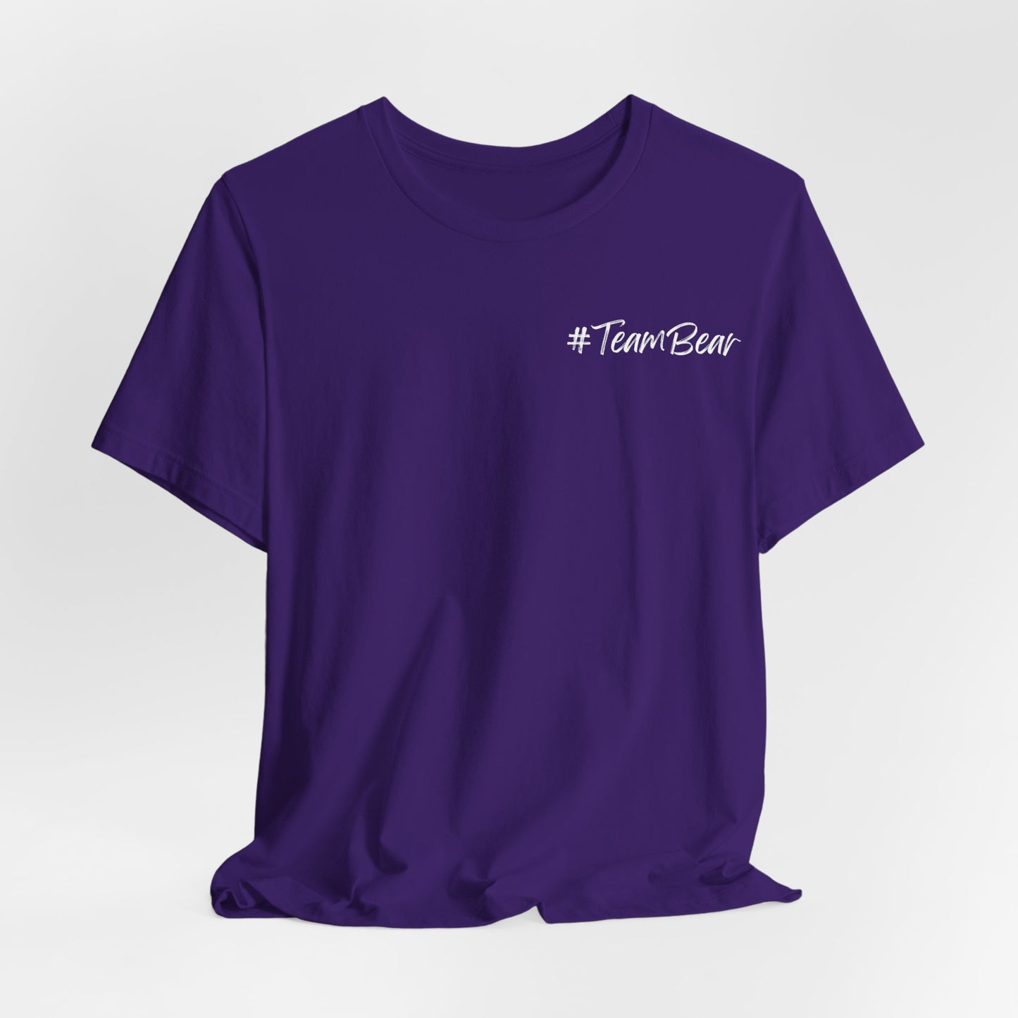 Women's Two-Sided Graphic "Team Bear" Tee - White Graphics