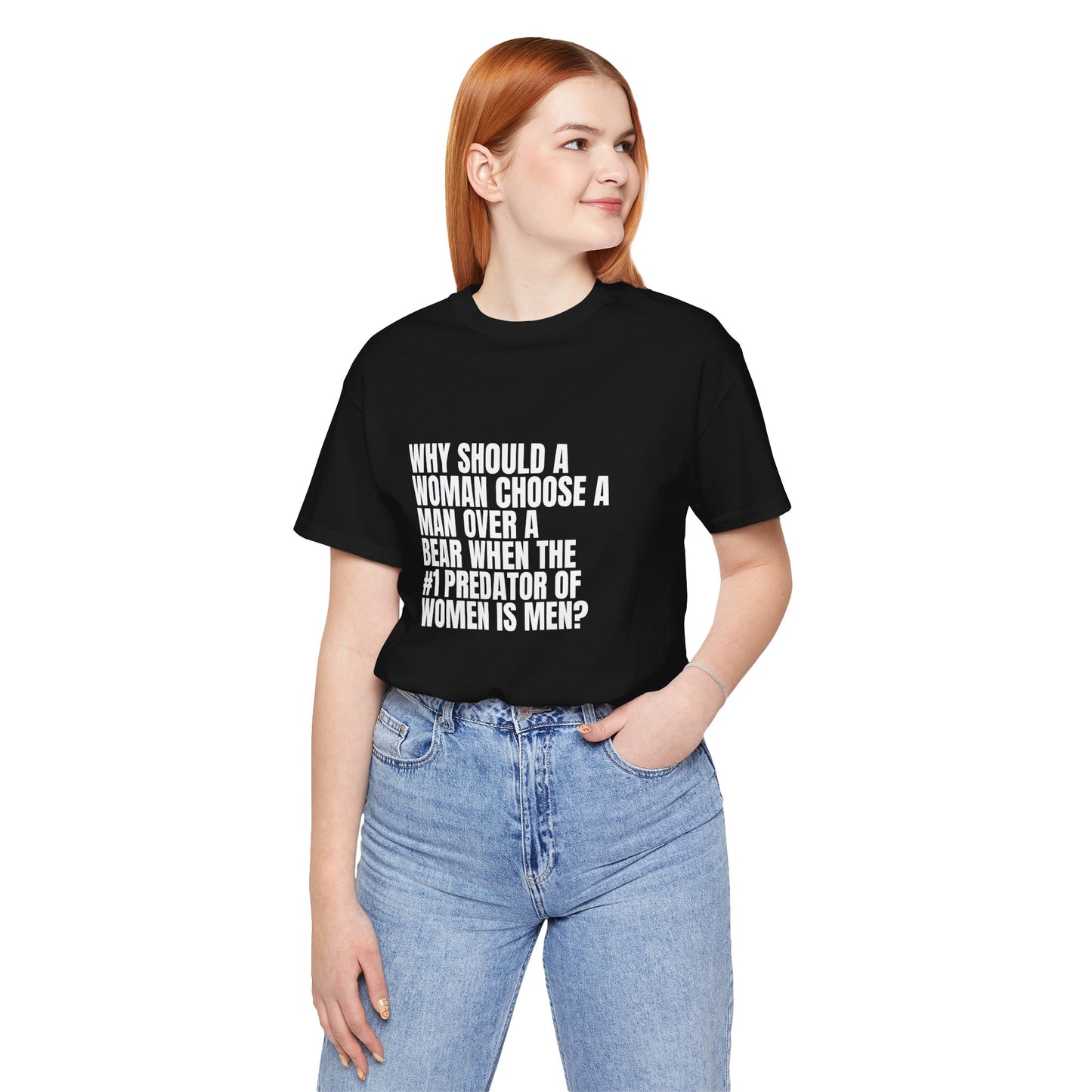Women's Man v. Bear Quoted Tee