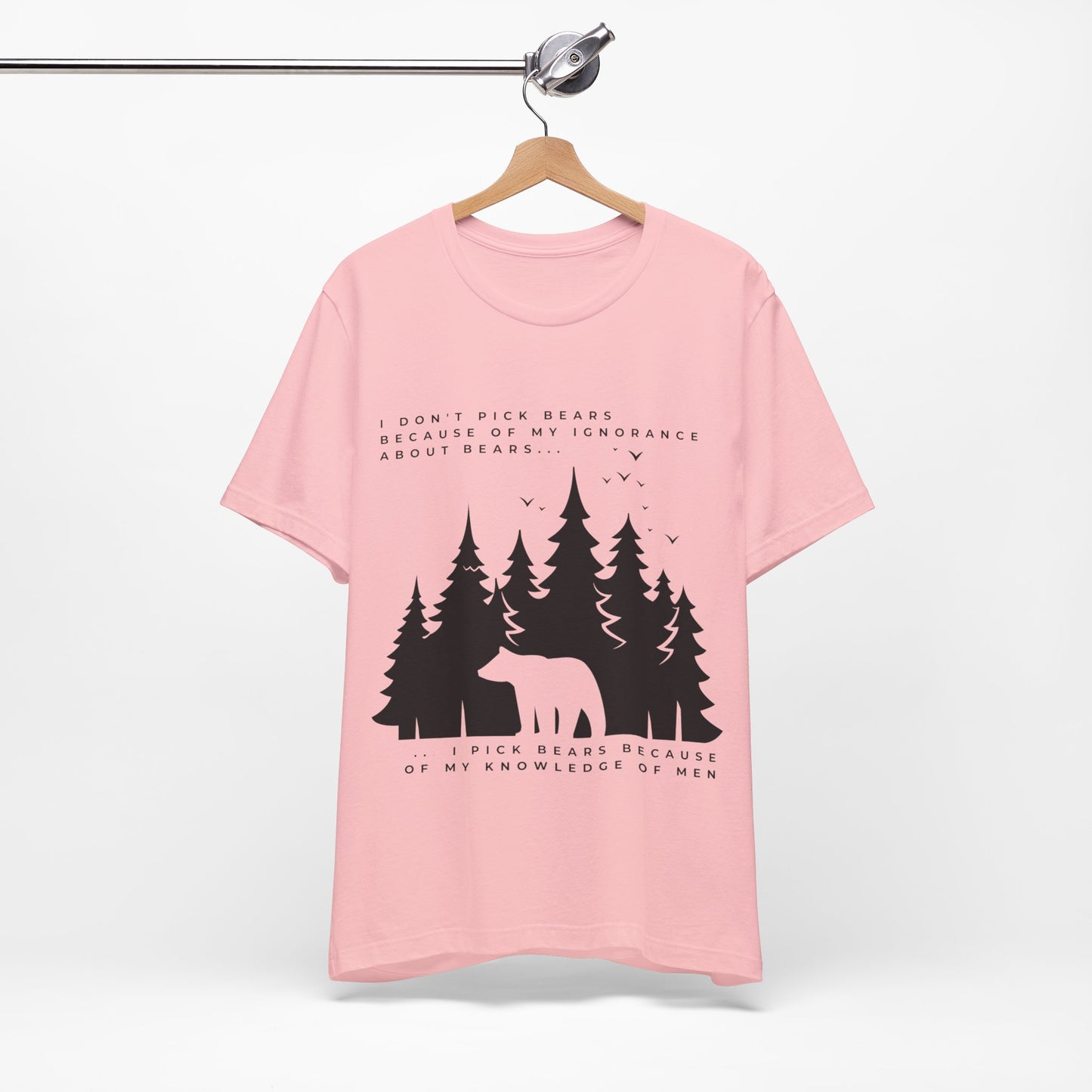 Women's Bear Quote Tee - Black Graphic