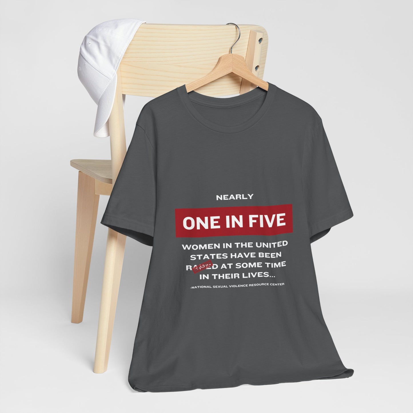 Women's Statistics Tee - White Writing