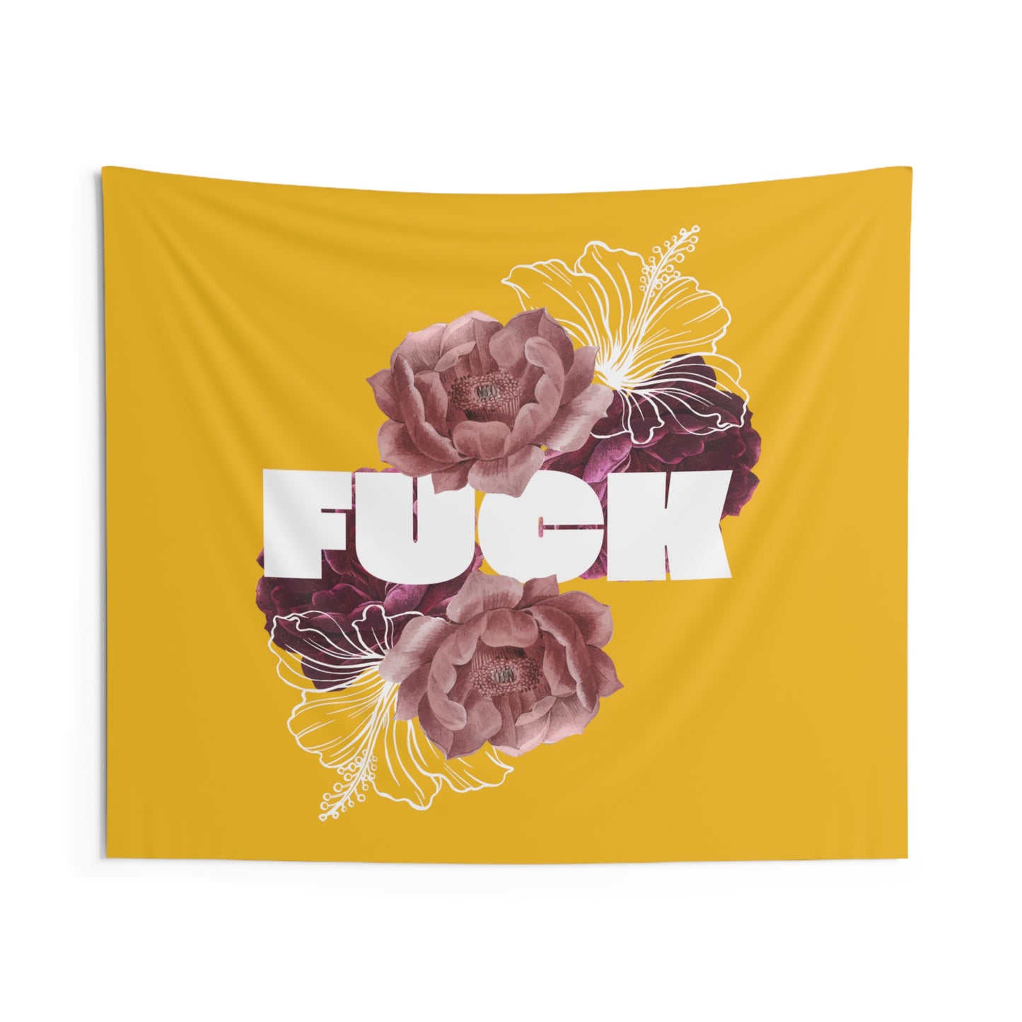 Fuck Indoor Wall Tapestries