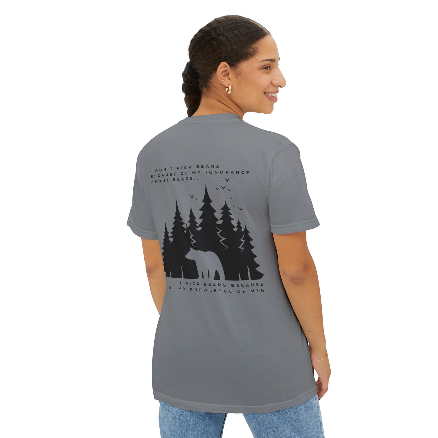 Women's Bear in Woods Pocket T-Shirt