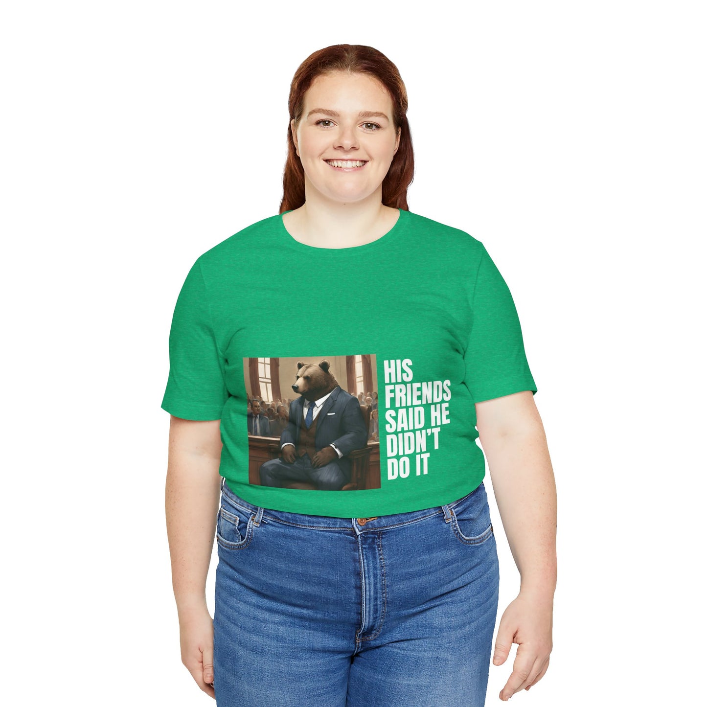 Women's Bear Trial Tee - White Graphic