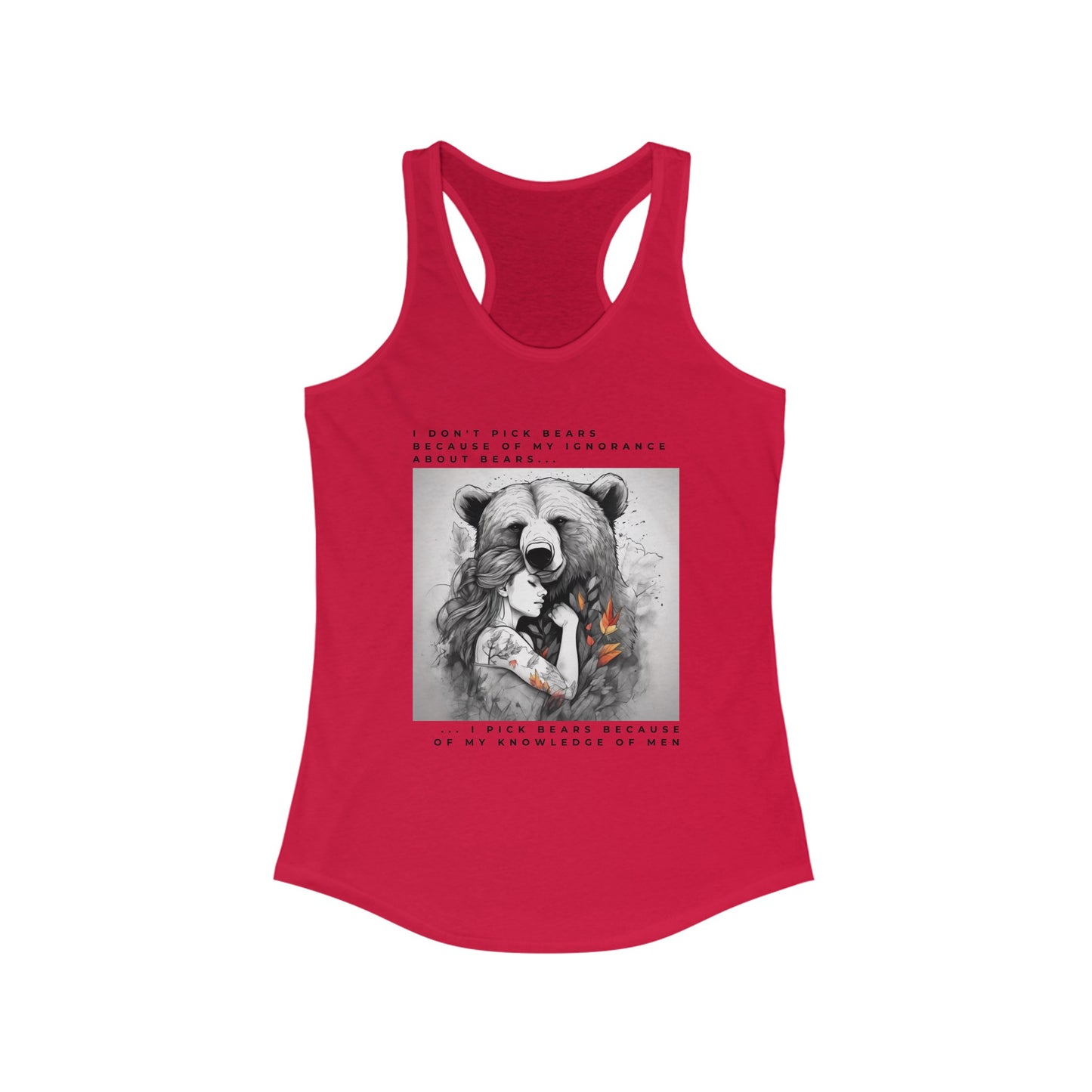 Women's Bear Hug "Team Bear" Racerback Tank