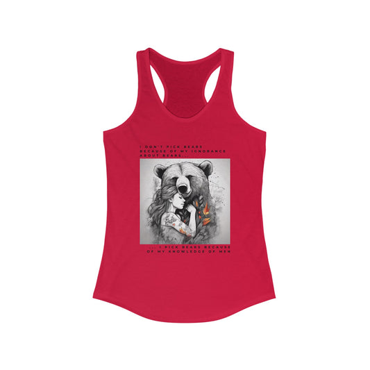 Women's Bear Hug "Team Bear" Racerback Tank
