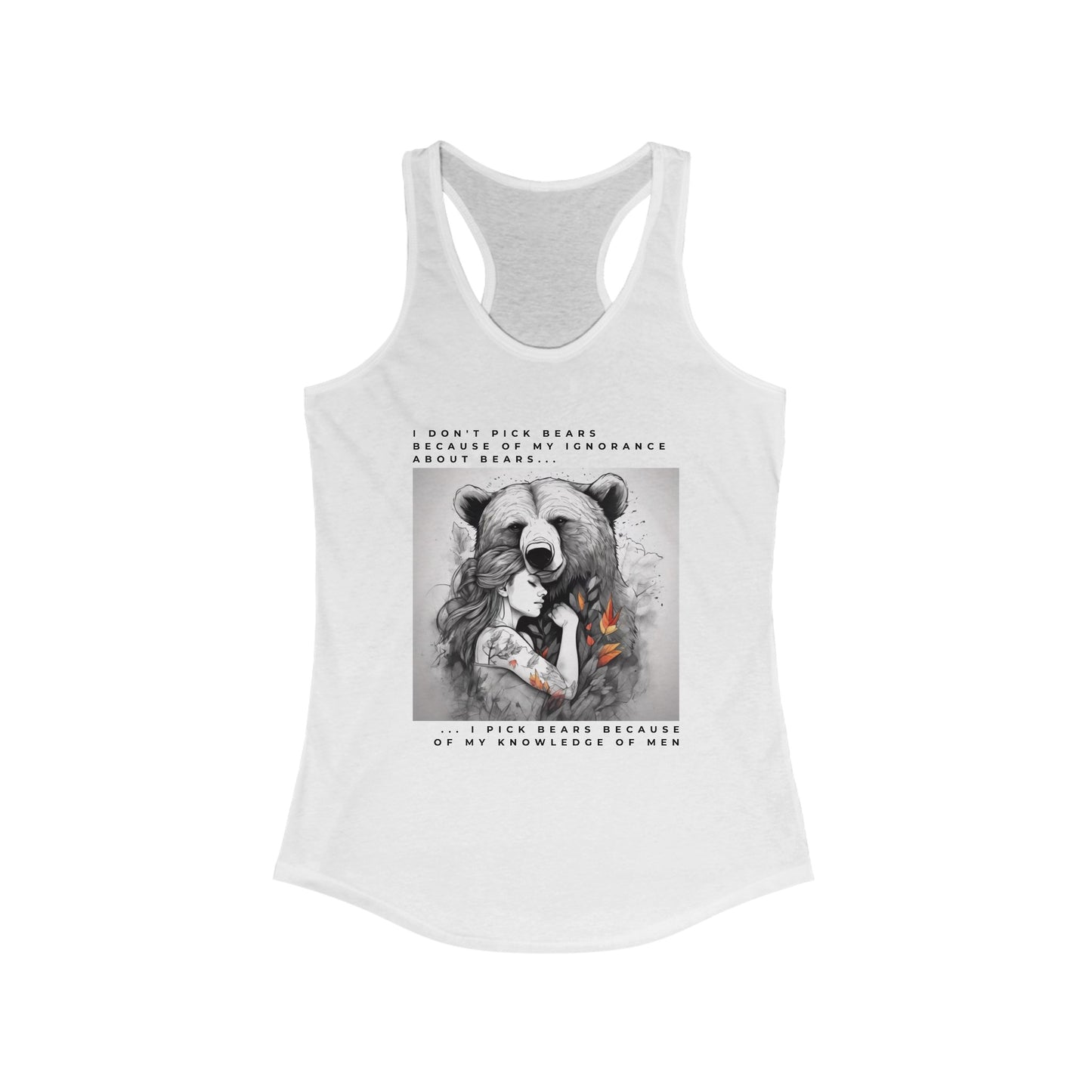 Women's Bear Hug "Team Bear" Racerback Tank
