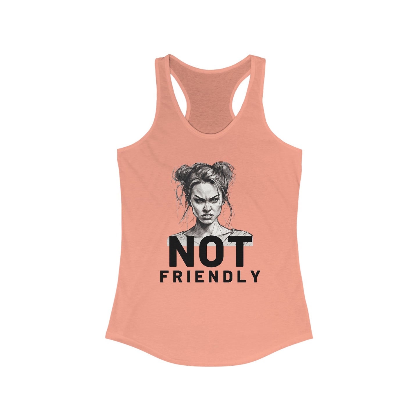 Not Friendly Racerback Tank