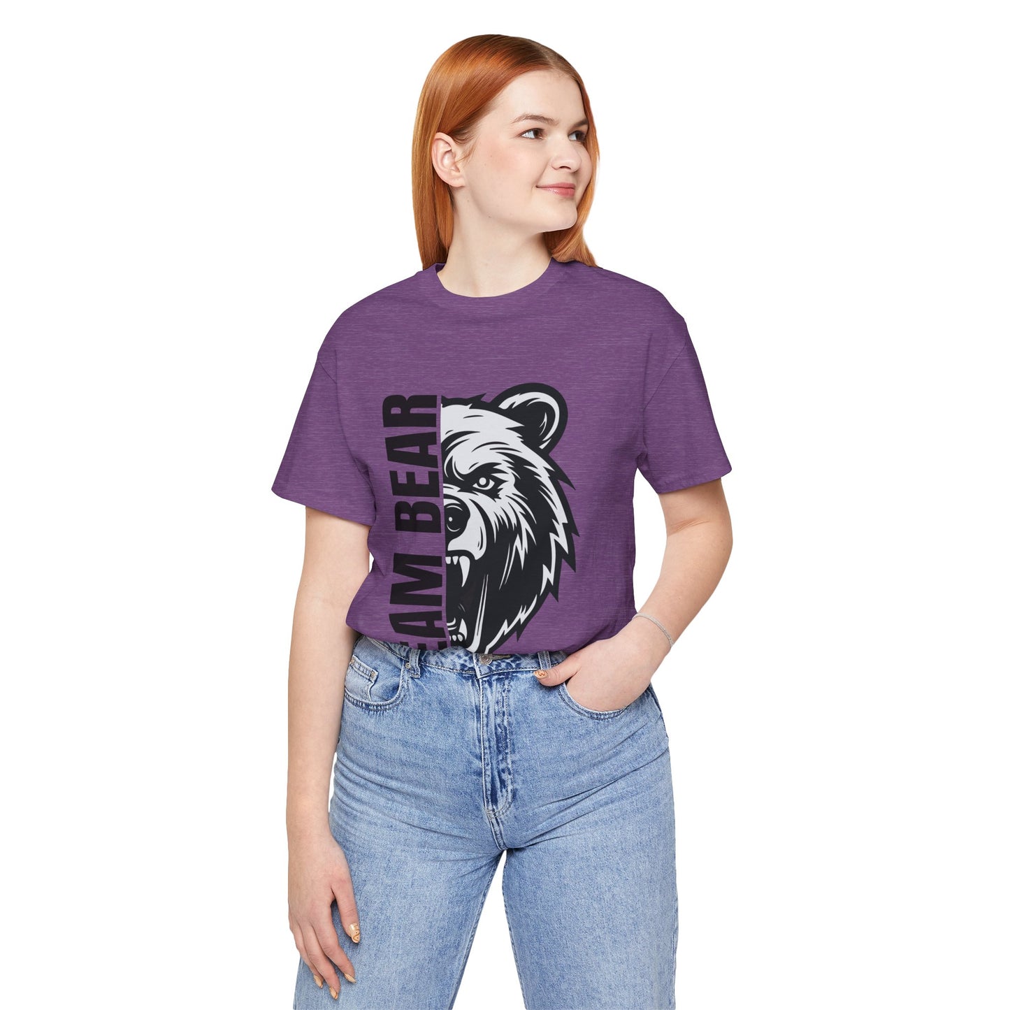 Women's "Team Bear" Tee - Black Lettering