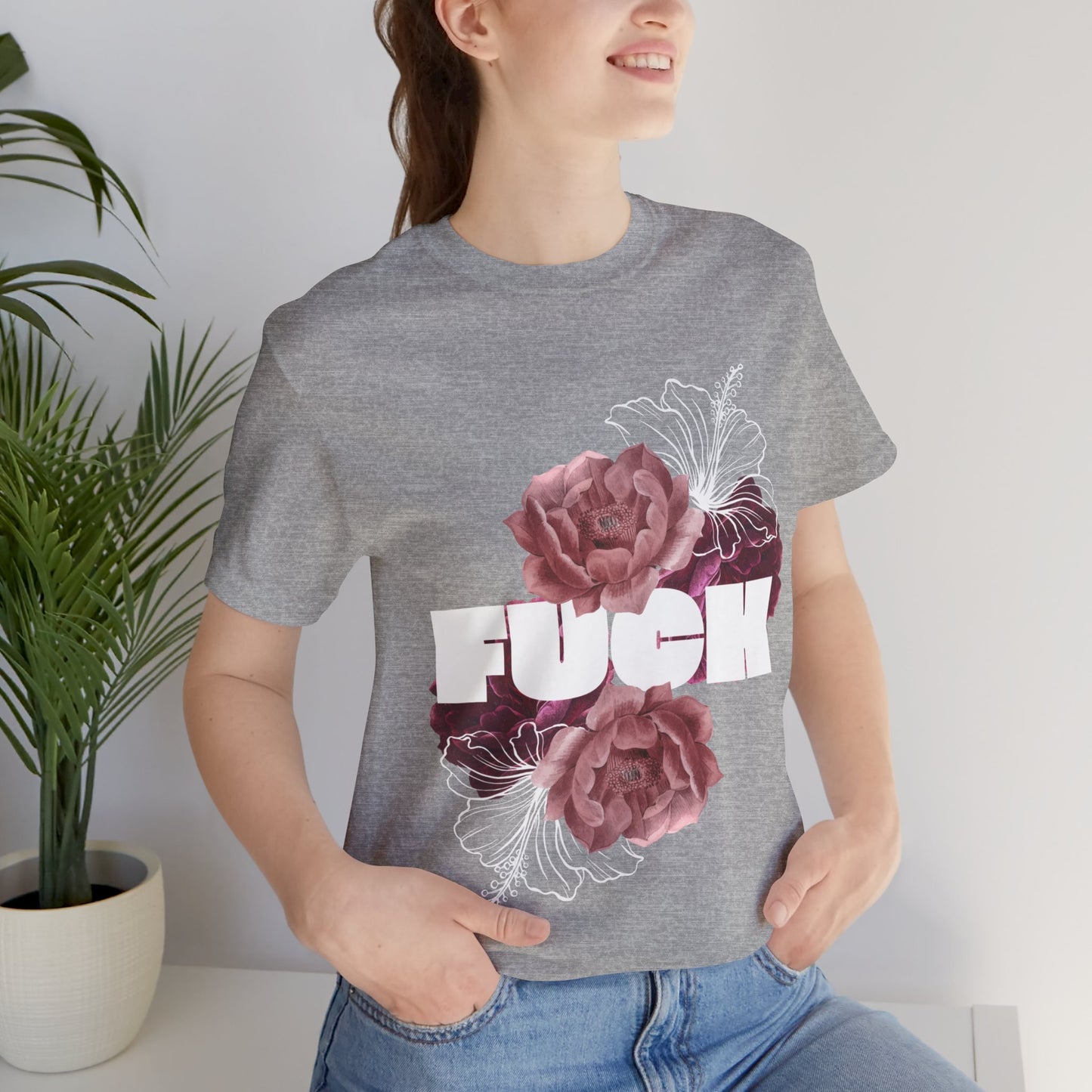 Women's Floral F*ck Short Sleeve Tee
