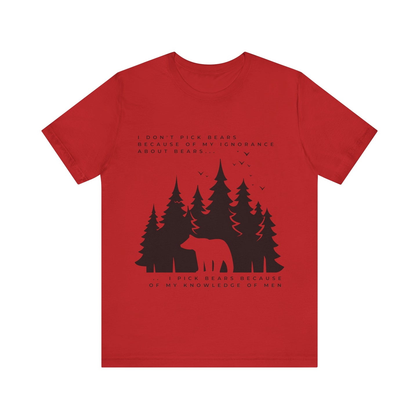 Women's Bear Quote Tee - Black Graphic