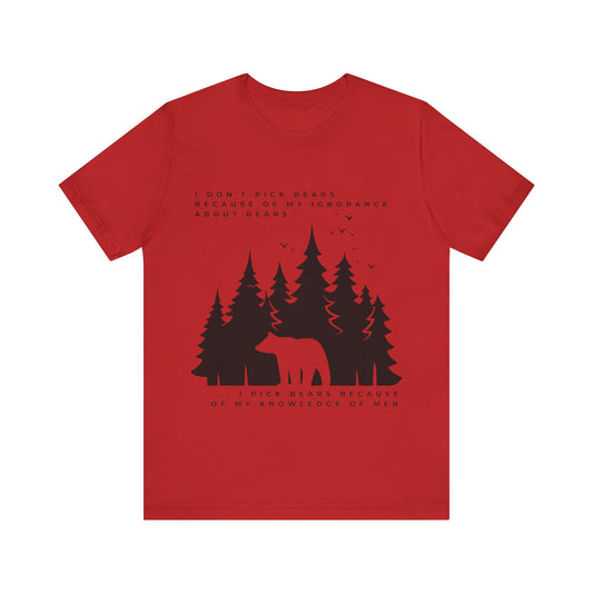 Women's Bear Quote Tee - Black Graphic