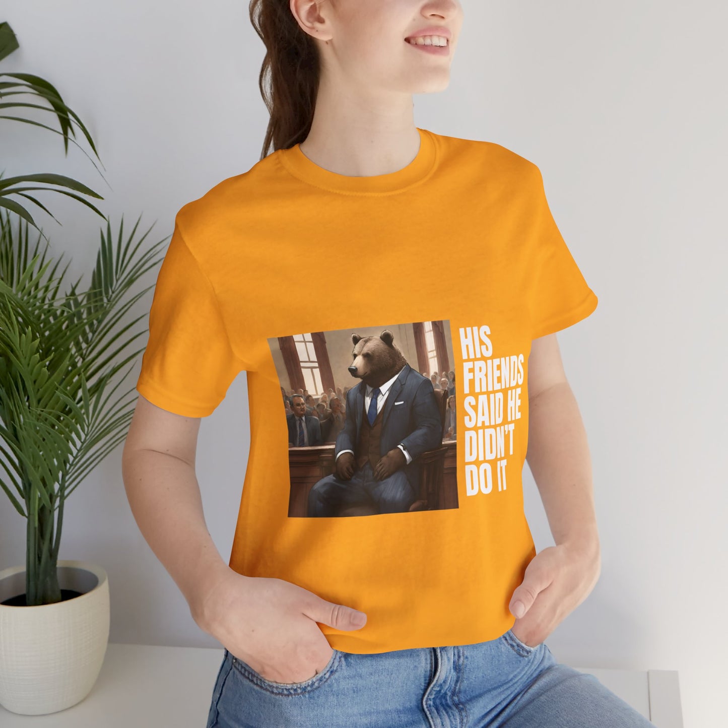 Women's Bear Trial Tee - White Graphic