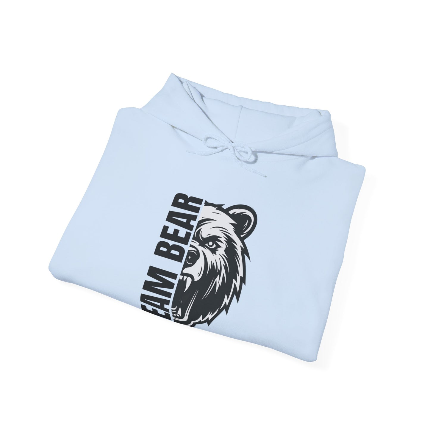 Women's "Team Bear" Hooded Sweatshirt - Black Lettering
