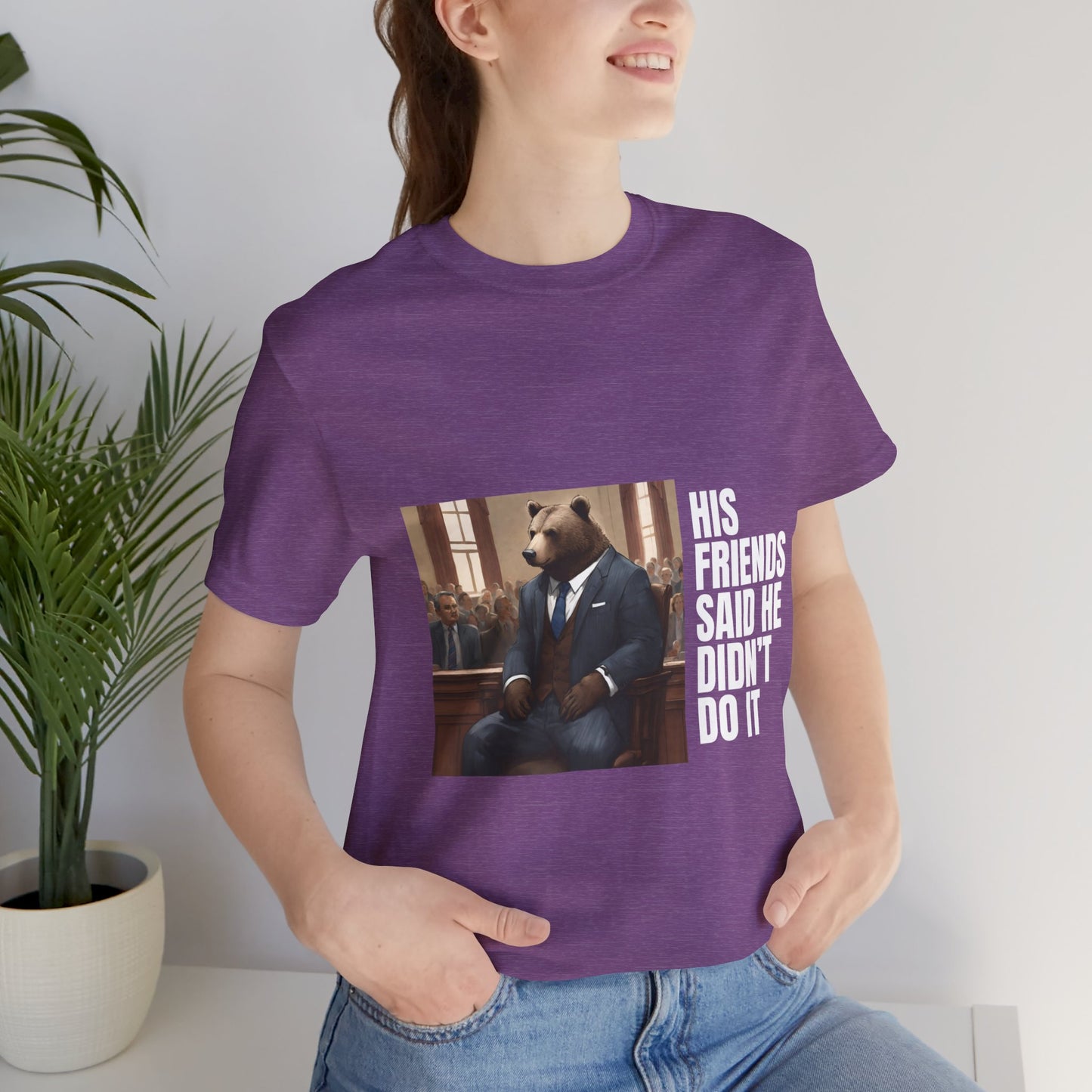 Women's Bear Trial Tee - White Graphic