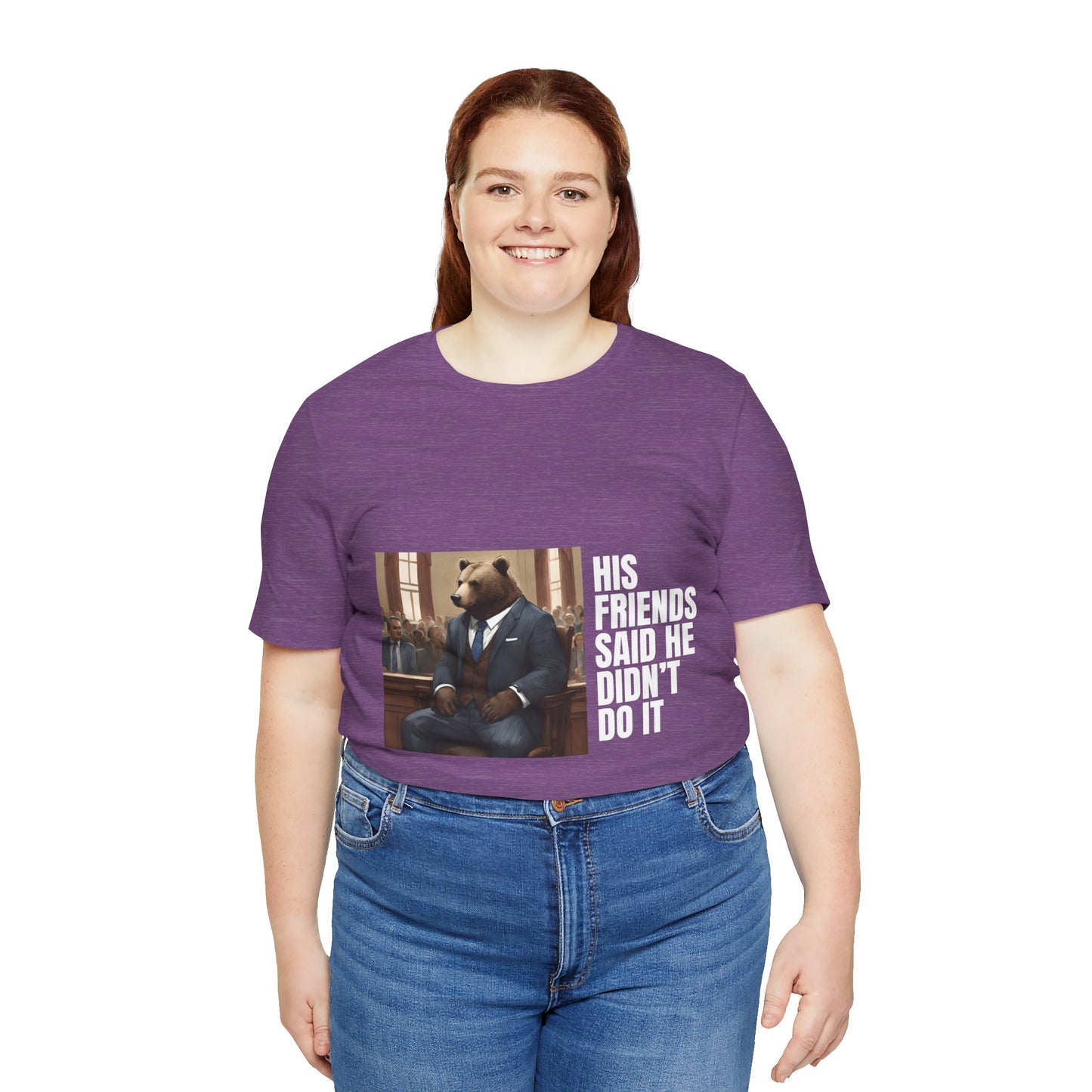 Women's Bear Trial Tee - White Graphic