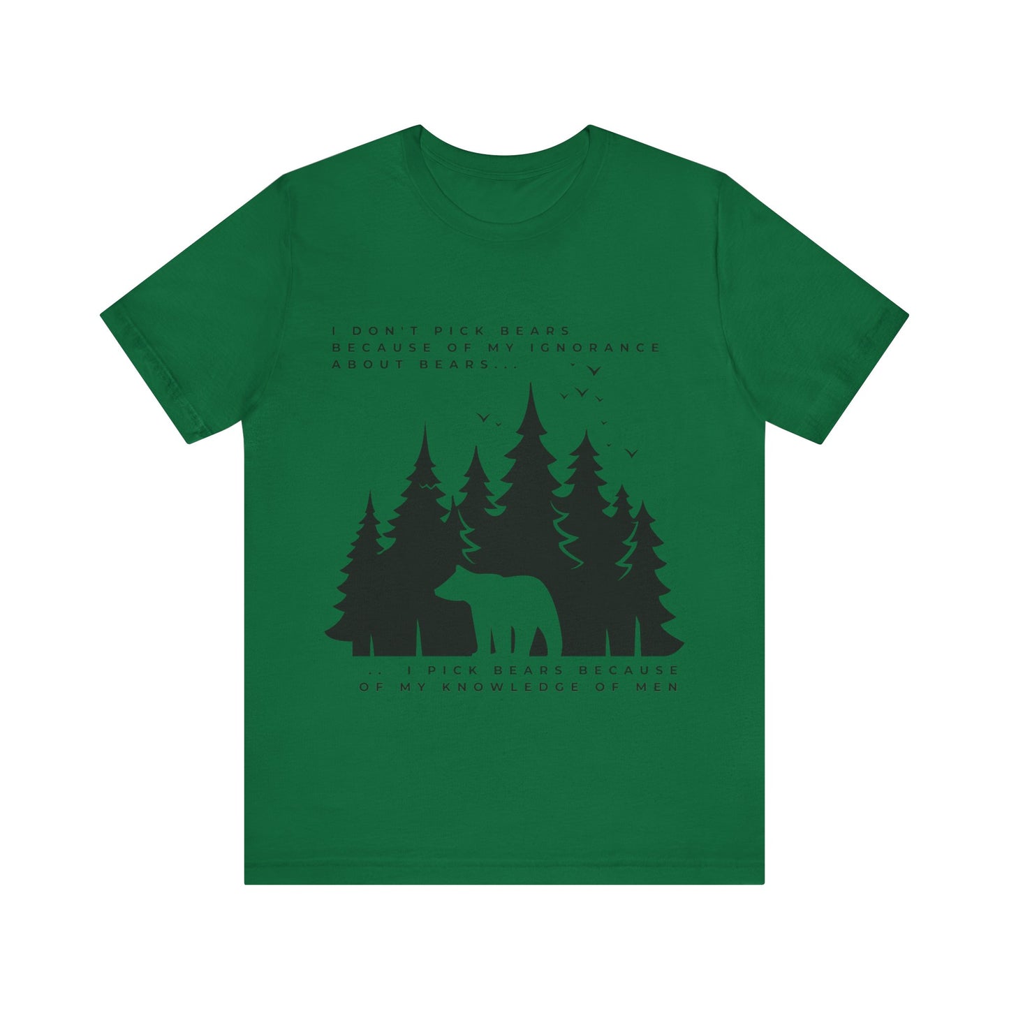 Women's Bear Quote Tee - Black Graphic