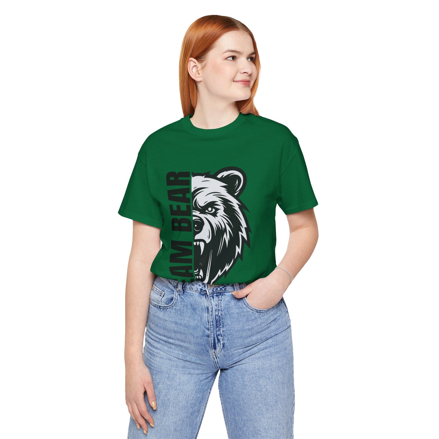 Women's "Team Bear" Tee - Black Lettering