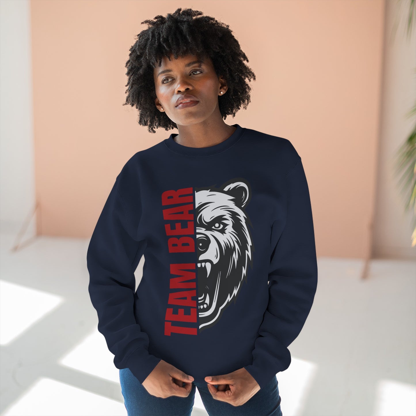 Women's "Team Bear" Crewneck Sweatshirt