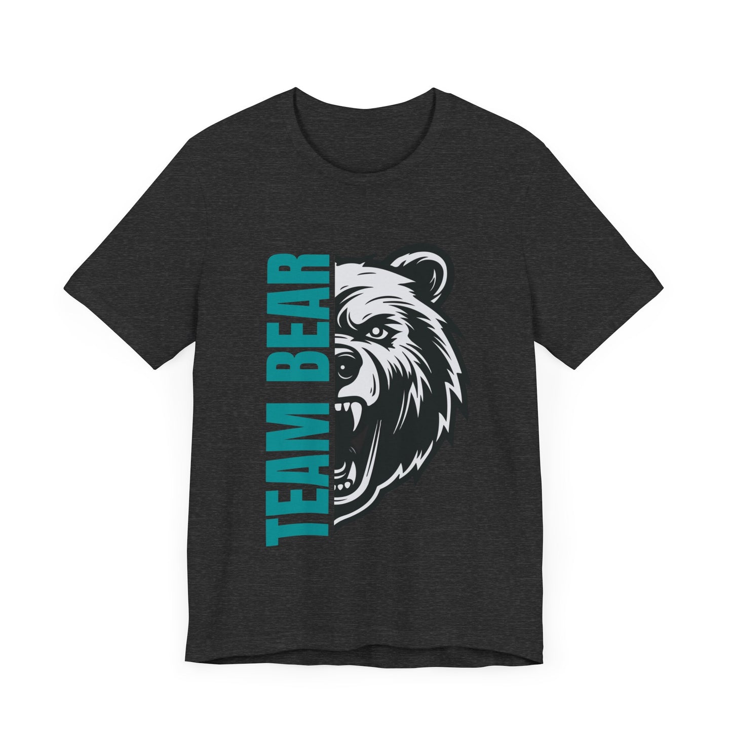 Women's "Team Bear" Tee - Teal Lettering