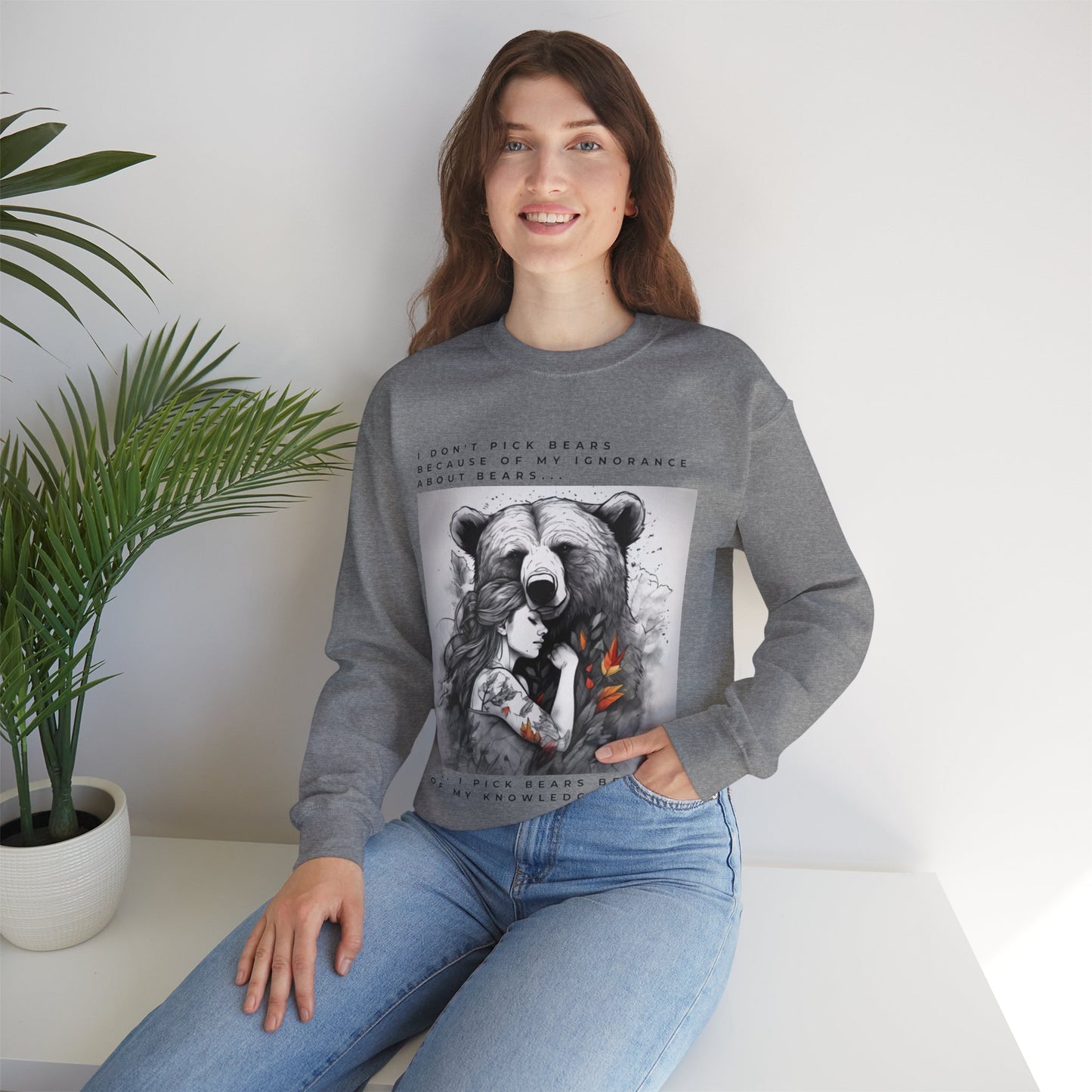 Women's Bear Hug "Team Bear" Crewneck Sweatshirt