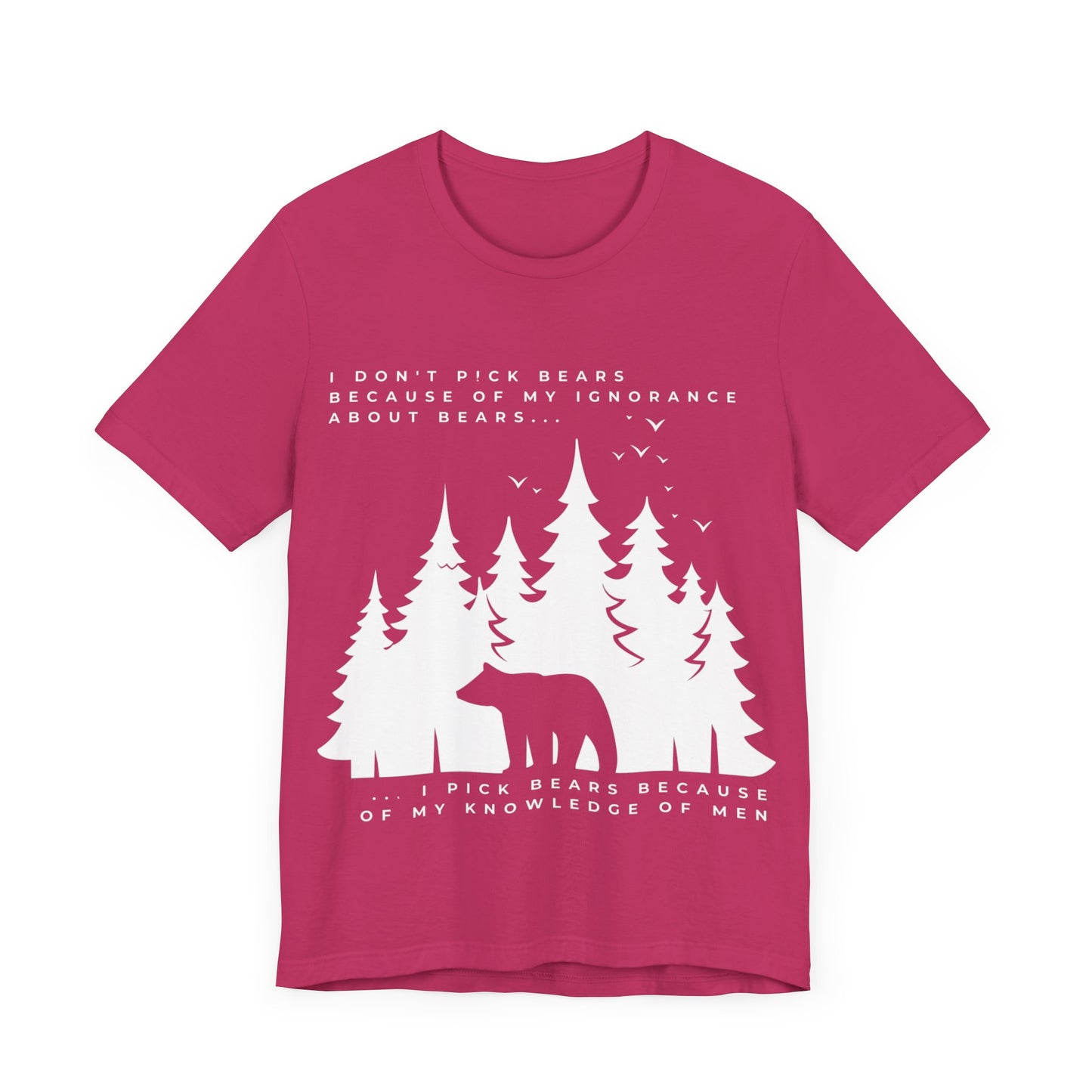 Women's Bear Quote Tee - White Graphic