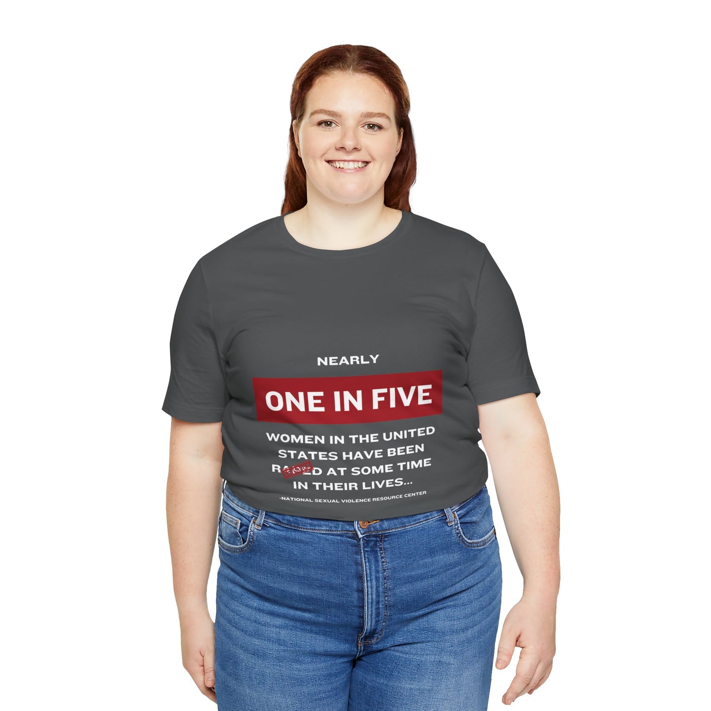 Women's Statistics Tee - White Writing
