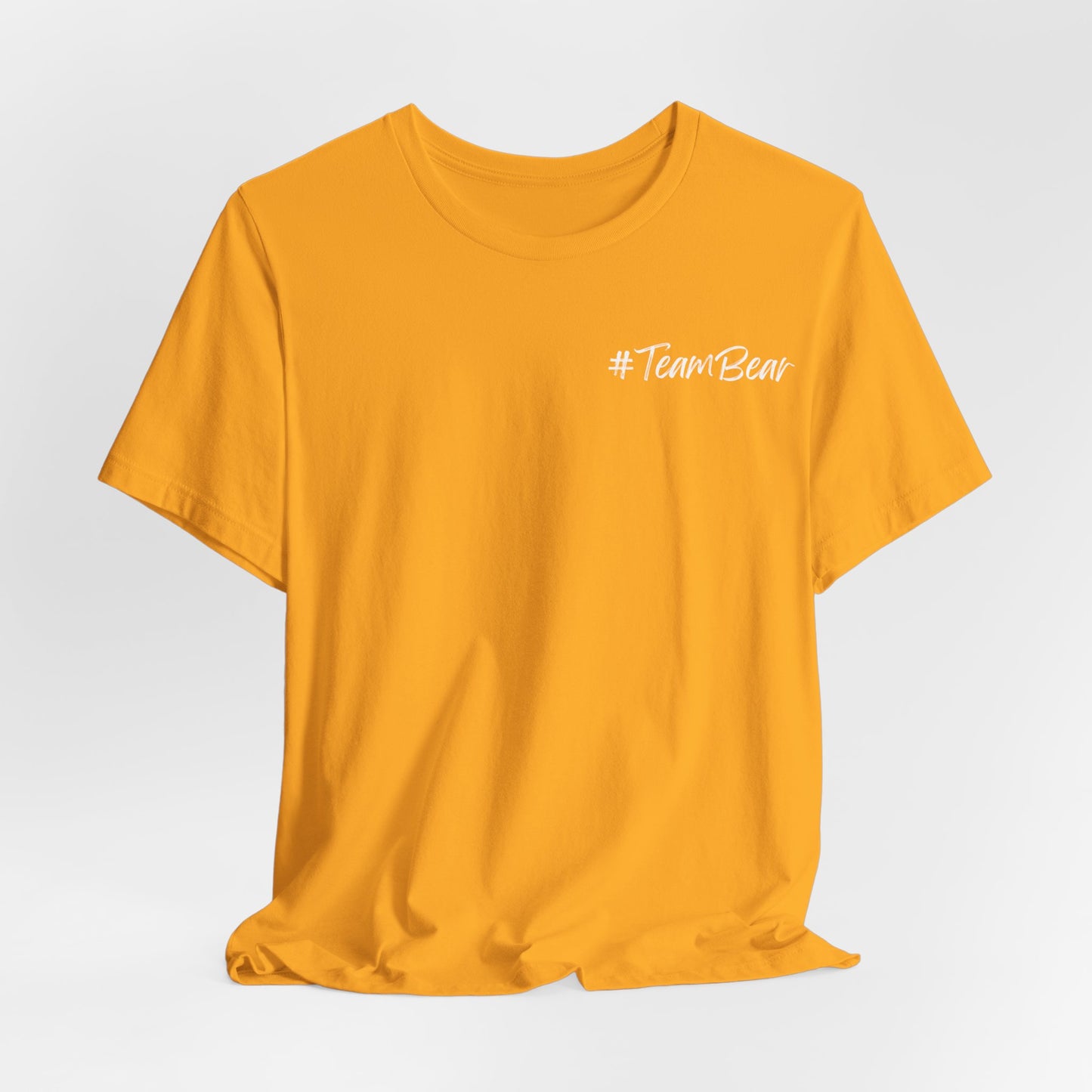 Women's Two-Sided Graphic "Team Bear" Tee - White Graphics